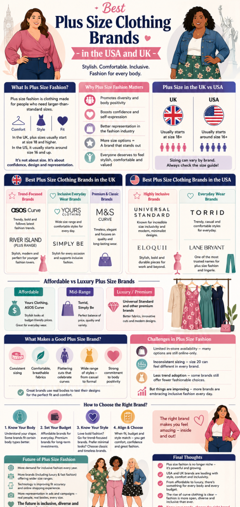 Best Plus size clothing Brands in the USA and UK