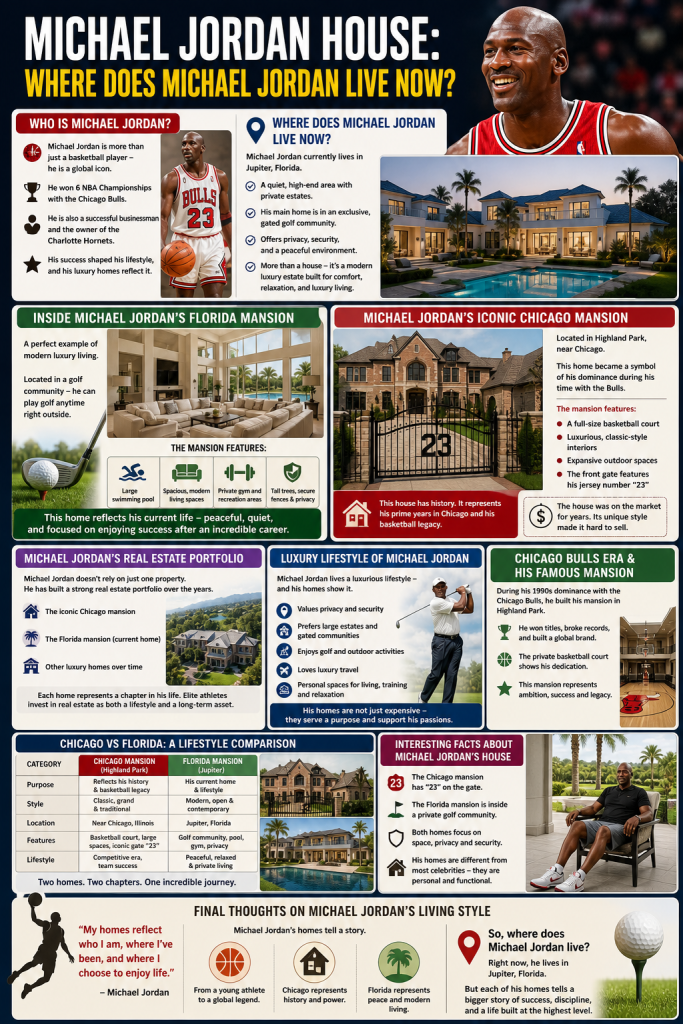 Michael Jordan House: Where Does Michael Jordan Live Now?