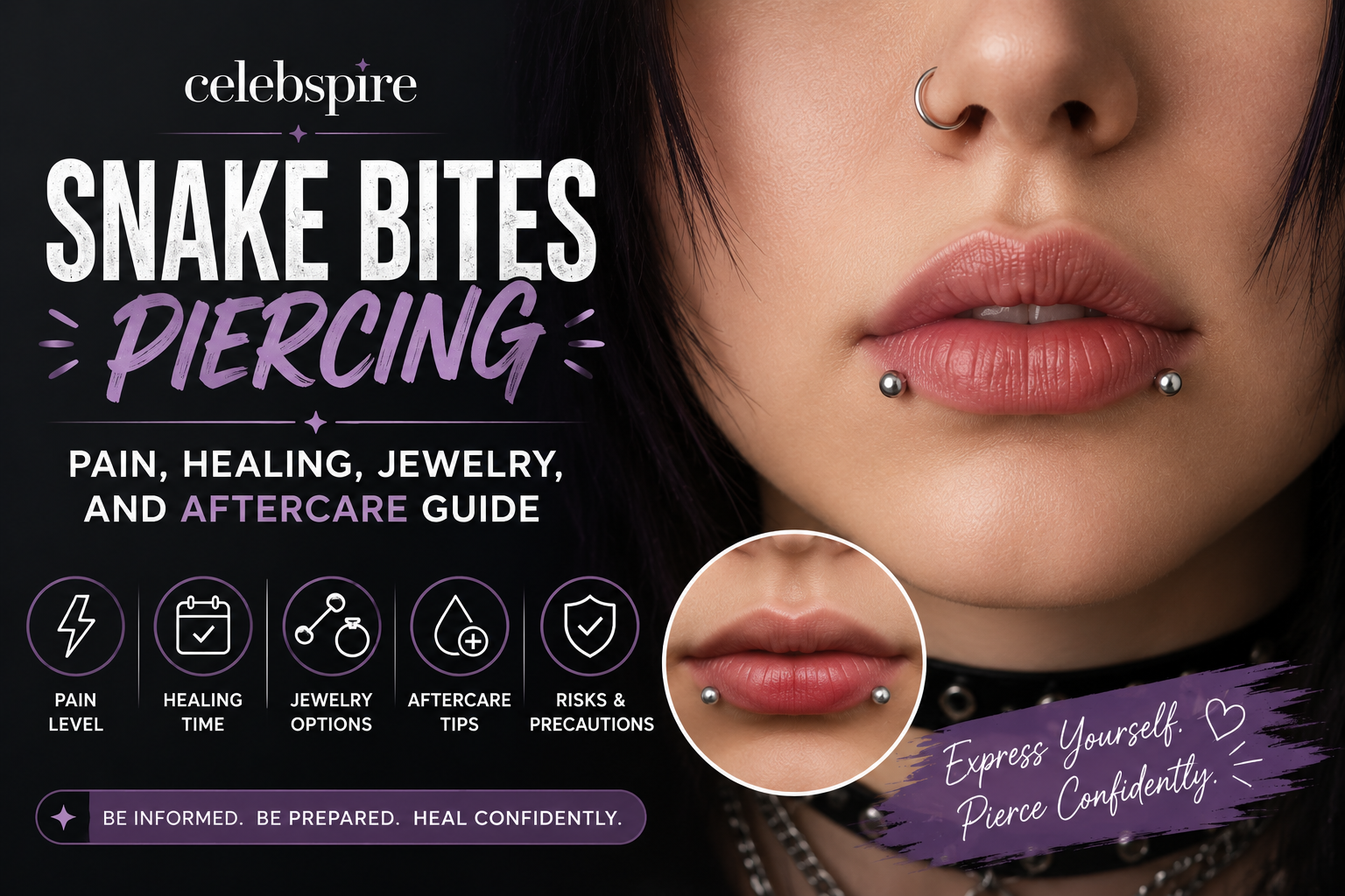 Snake Bites Piercing: Pain, Healing, Jewelry, and Aftercare Guide