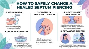 How to Change a Septum Piercing Safely?